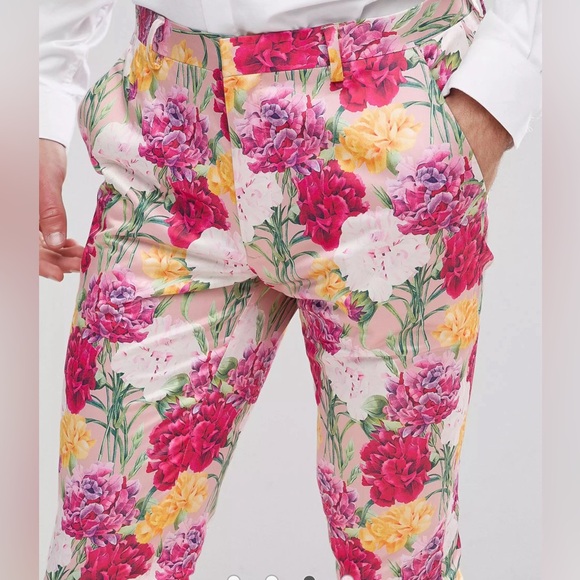 Men Pink Floral Print - Picture 1 of 4